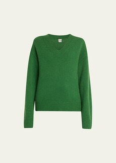 Totême Toteme V-Neck Wool Cashmere Sweater