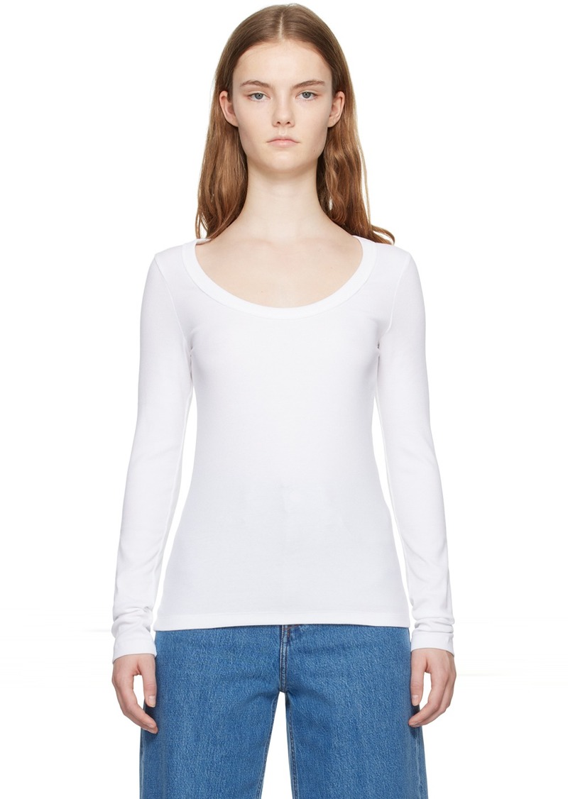 Totême TOTEME White Classic Long Sleeve T-Shirt