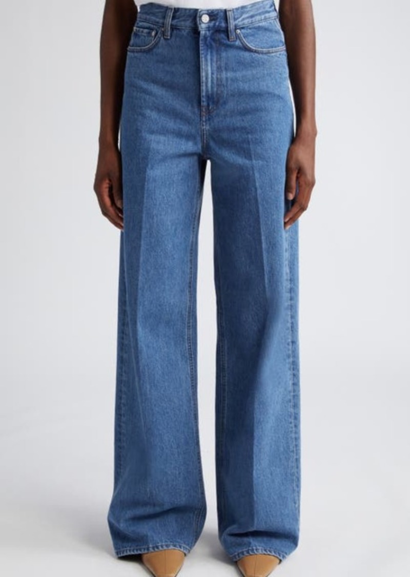 Totême TOTEME Wide Leg Organic Cotton Jeans