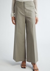 Totême TOTEME Wide Leg Organic Cotton Trousers