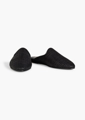 Totême - Faux raffia slippers - Black - EU 35