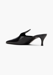 Totême - Pencil crinkled patent-leather mules - Black - EU 37