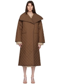 Totême TOTEME Brown Quilted Coat