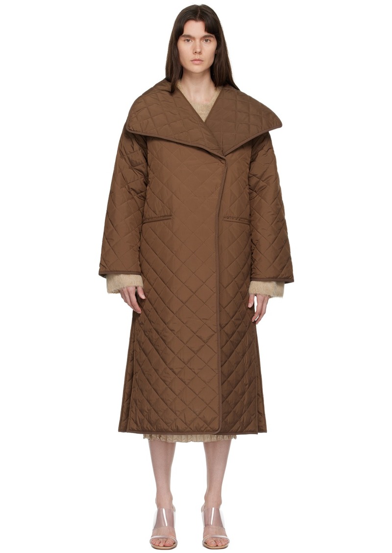 Totême TOTEME Brown Quilted Coat