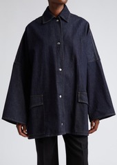 Totême TOTEME Oversize Organic Cotton Denim Overshirt