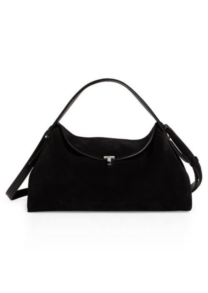 Totême TOTEME T-Lock Curved Leather Top Handle Bag