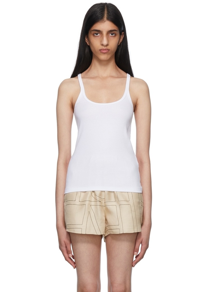 Totême TOTEME White Organic Cotton Tank Top