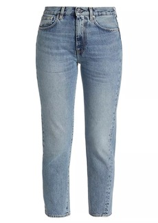 Totême Twisted-Seam Mid-Rise Slim Ankle Jeans