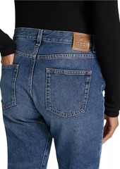Totême Twisted Seam Straight Crop Jeans