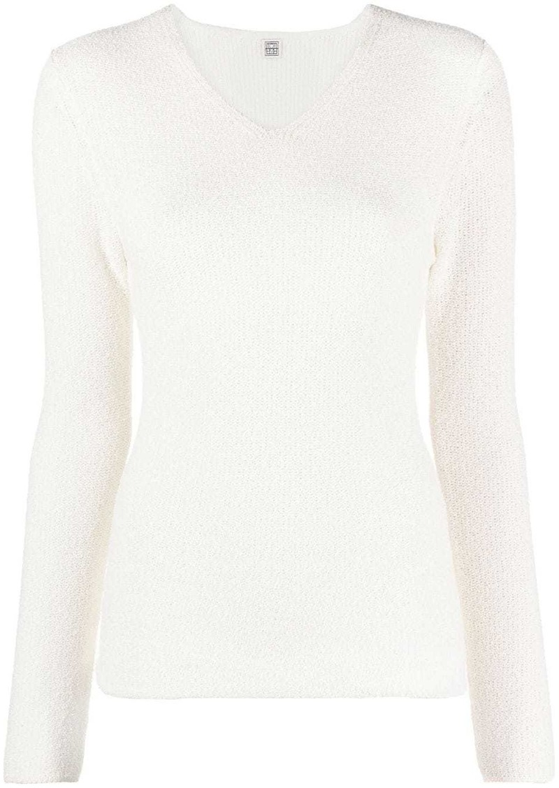 Totême V-neck knitted jumper