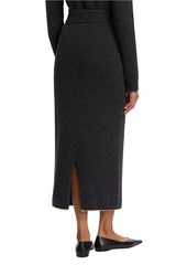 Totême Wool-Cashmere Chainlink Maxi Skirt
