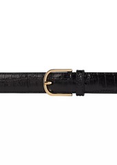 Totême Wrap Crocodile-Embossed Leather Belt