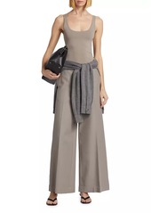 Totême Zip-Front Wide-Leg Pant