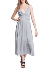 Tracy Reese Plisse Pleated Jersey Midi Dress
