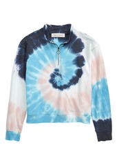 Girl's Treasure & Bond Quarter Zip Fleece Sweatshirt