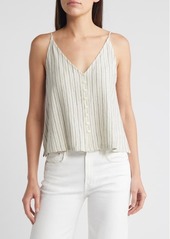 Treasure & Bond Button-Up Linen Blend Camisole