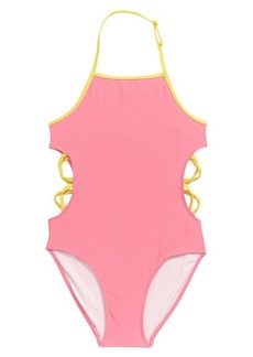 Treasure & Bond Cutout One-Piece Swimsuit in Pink Aurora at Nordstrom