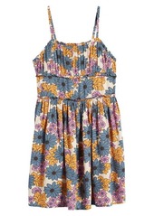 Treasure & Bond Kids' Floral Ruched Dress