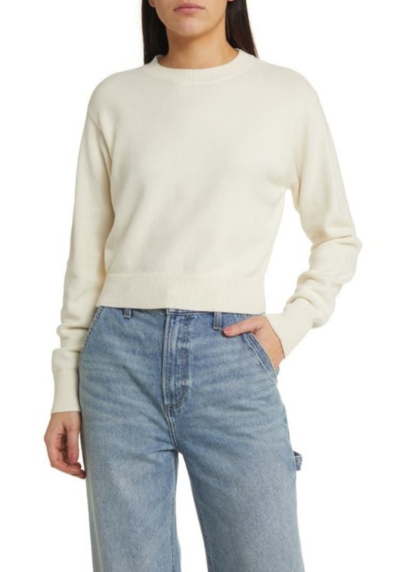 Treasure & Bond Relaxed Pima Cotton Blend Pullover Sweater