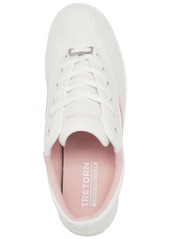 Tretorn Women's Nylite Canvas Casual Sneakers from Finish Line - White/pink