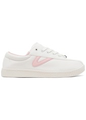 Tretorn Women's Nylite Canvas Casual Sneakers from Finish Line - White/pink