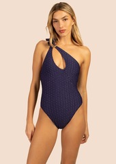 TRINA TURK SWIM  ADELINE ASYMMETRICAL MAILLOT / NAVY