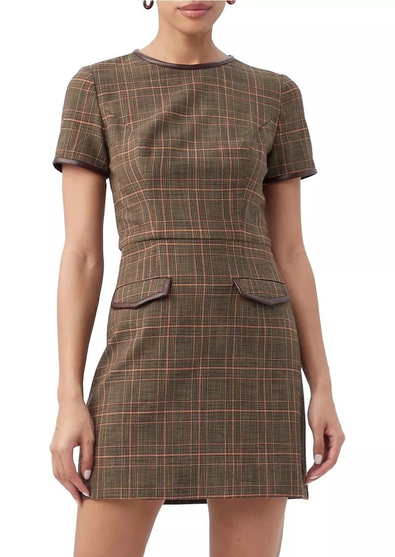 Trina Turk Adisa Plaid Sheath Minidress