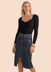 Trina Turk ADRIANO GOLDSCHMIED  AG HARUKO PENCIL DENIM SKIRT / INDIGO