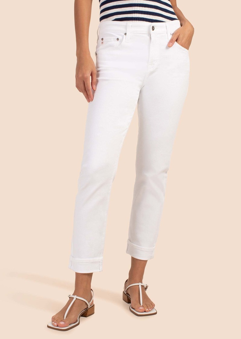 Trina Turk ADRIANO GOLDSCHMIED  AG WHITE SLOUCHY SLIM EX-BOYFRIEND JEAN / WHITE