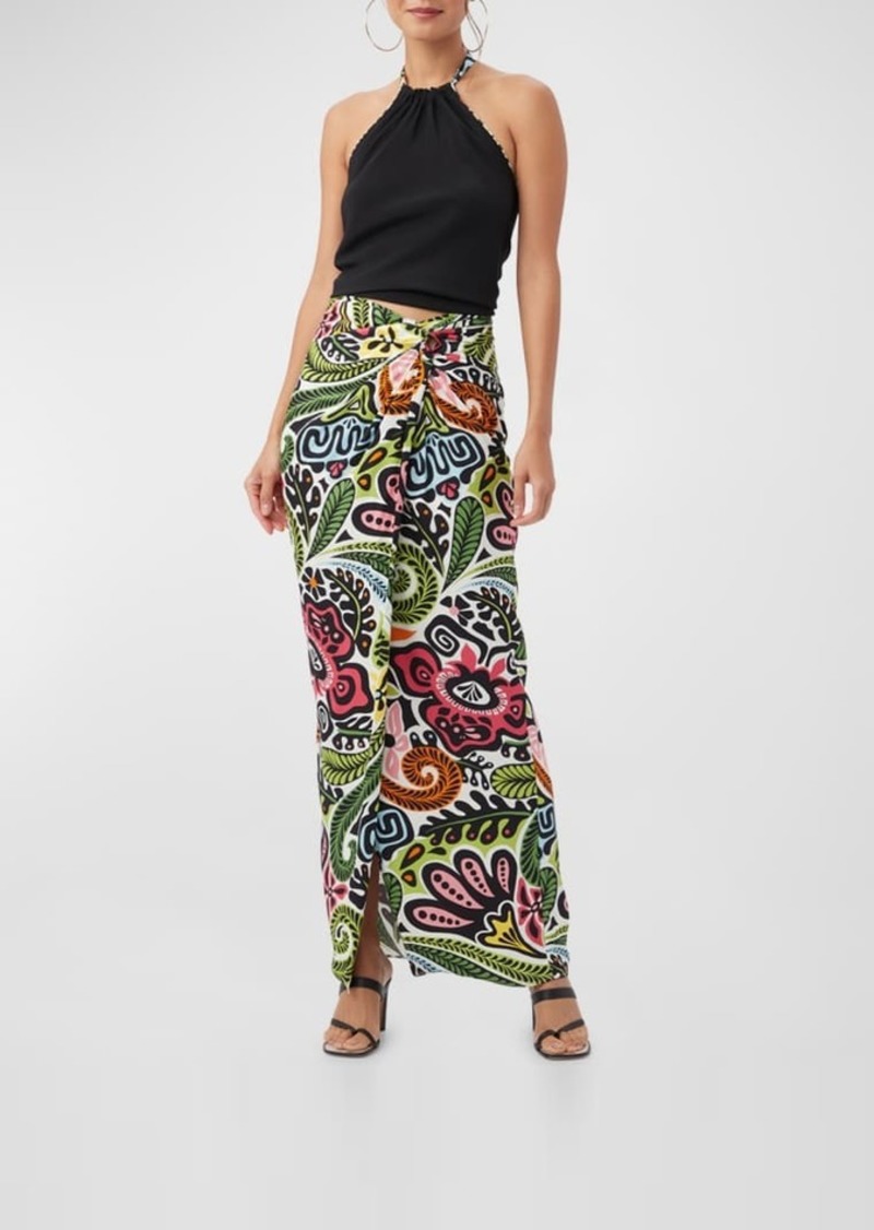 Trina Turk Alodia Printed Wrap Skirt