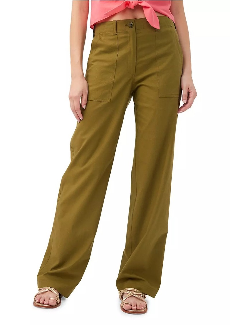 Trina Turk Antonia Relaxed-Fit Linen Pants