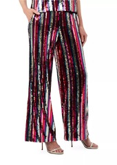 Trina Turk Atarashii Striped Sequined Pants