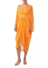 Trina Turk Avisa Silk Midi-Dress