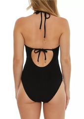 Trina Turk Black Sands Maillot One-Piece Swimsuit