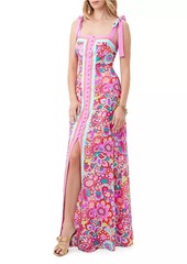 Trina Turk Cami Floral Silk Maxi Dress