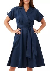 Trina Turk Commodore Cotton Wrap Dress