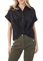 Trina Turk Coty Cotton Short-Sleeve Shirt