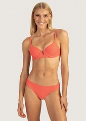 Trina Turk Swim Empire Lurex Underwire Top / Papaya 4