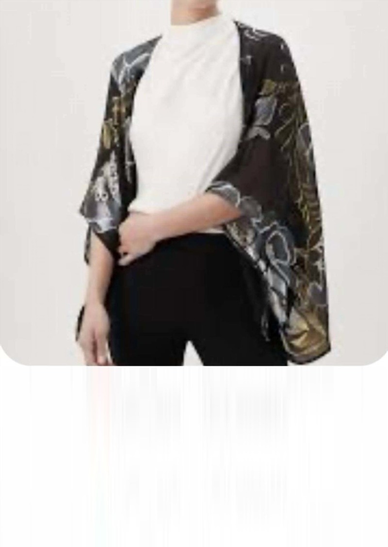 Trina Turk Exquisite Jacket In Black Metallic