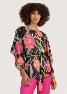 TRINA TURK  EYE OPENER 2 TOP / INK MULTI