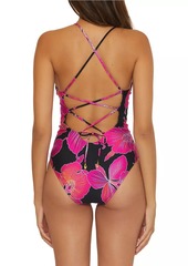 Trina Turk Fleury Floral One-Piece Swimsuit