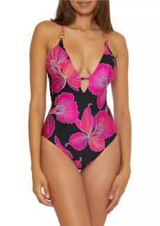 Trina Turk Fleury Floral One-Piece Swimsuit