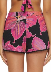 Trina Turk Fleury Floral Pull-On Shorts