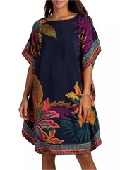 Trina Turk Global Tropical Silk Tunic Dress