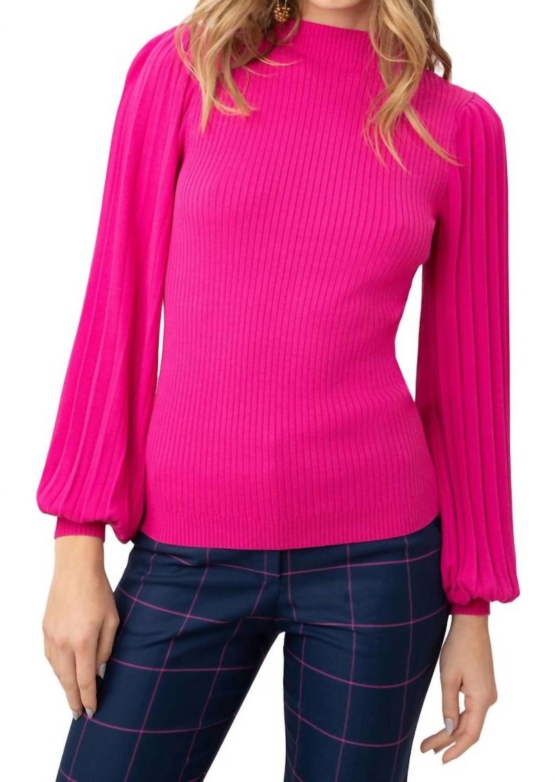 Trina Turk Glossy Sweater In Trina Pink