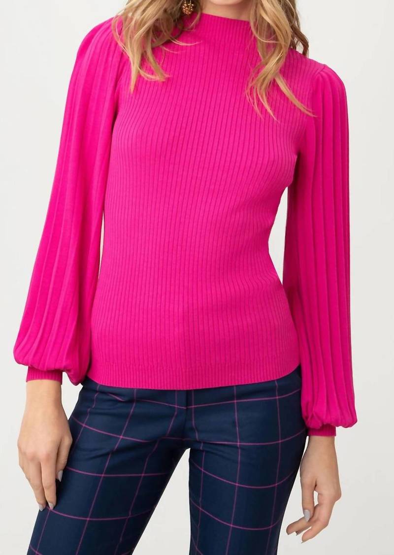Trina Turk Glossy Sweater In Trina Pink