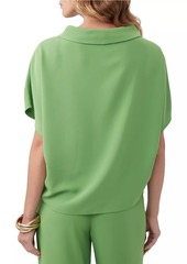 Trina Turk Honeysuckle Rolled Boatneck Top