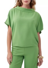 Trina Turk Honeysuckle Rolled Boatneck Top