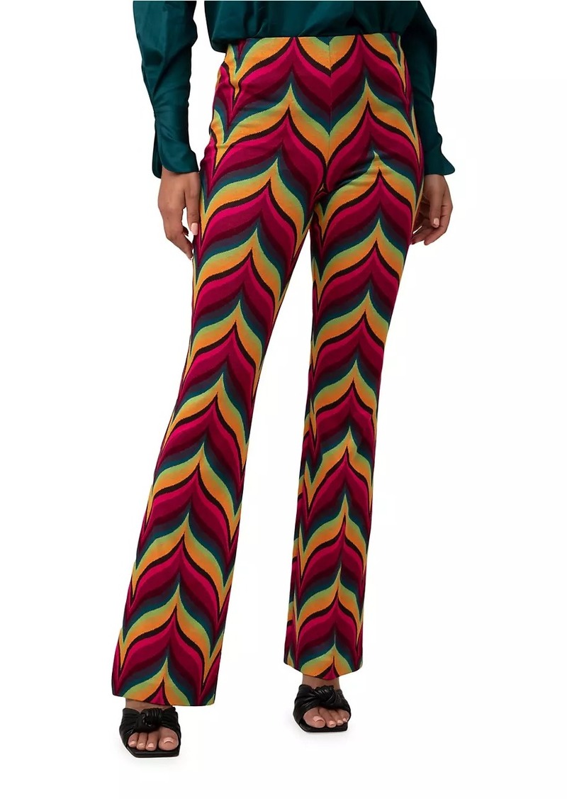 Trina Turk Jacoba Chevron Jacquard Pants