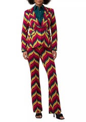 Trina Turk Jacoba Chevron Jacquard Pants